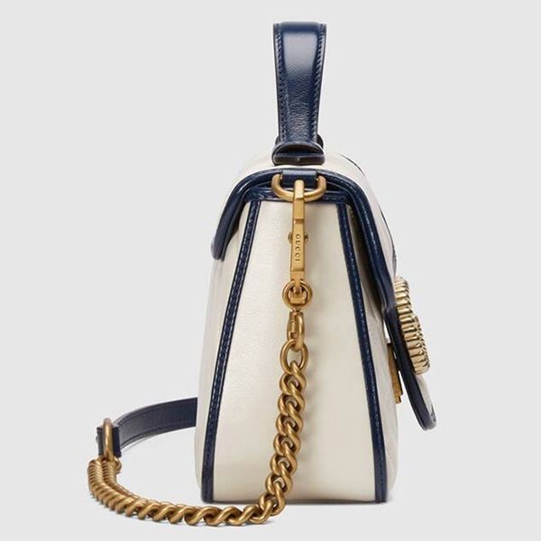 【グッチ】GG Marmont☆ミニ☆トップハンドル☆マテラッセ*レザーコピー 583571 0OLFX 9085